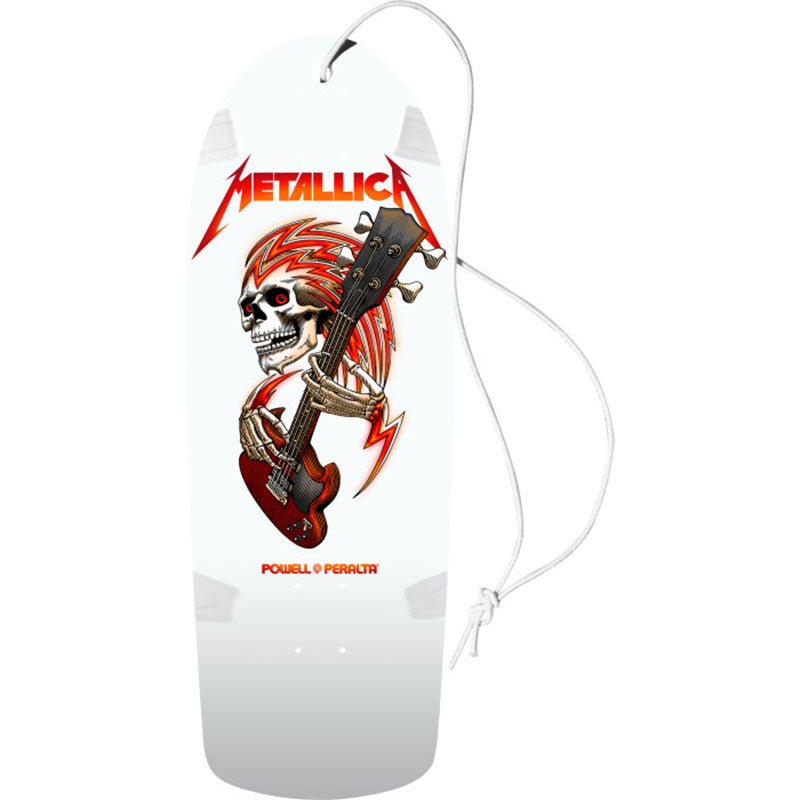 Powell Peralta x Metallica Collab White Air Freshener-5150 Skate Shop