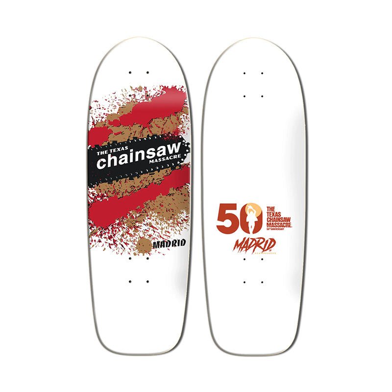 PRE-ORDER Madrid x Texas Chainsaw Massacre 9.5" x 29.25" TEXPLOSION Shaped Skateboard Deck-5150 Skate Shop