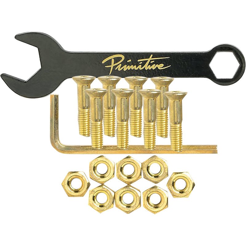 Primitive 7/8" Allen Set Gold W/Wrench Hardware - 5150 Skate Shop