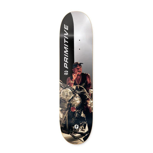  Primitive 8.25" x 31.25" Tupac Moto Skateboard Deck-Decks-Primitive Skateboards-5150 Skate Shop