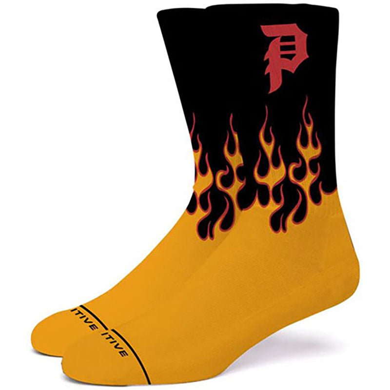 Primitive Skateboards Burnout Black Socks-5150 Skate Shop