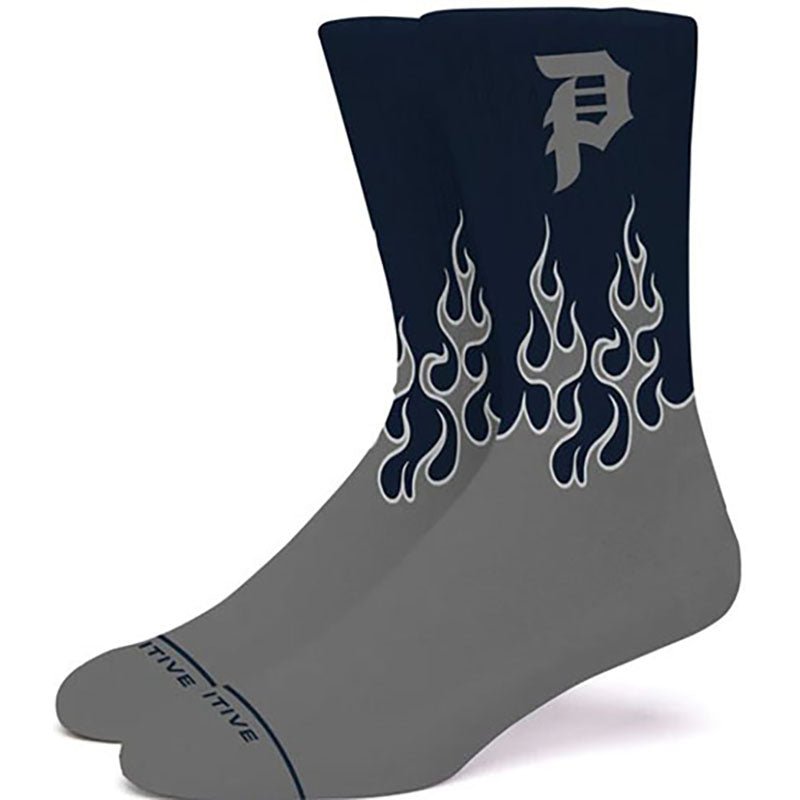 Primitive Skateboards Burnout Navy Socks-5150 Skate Shop