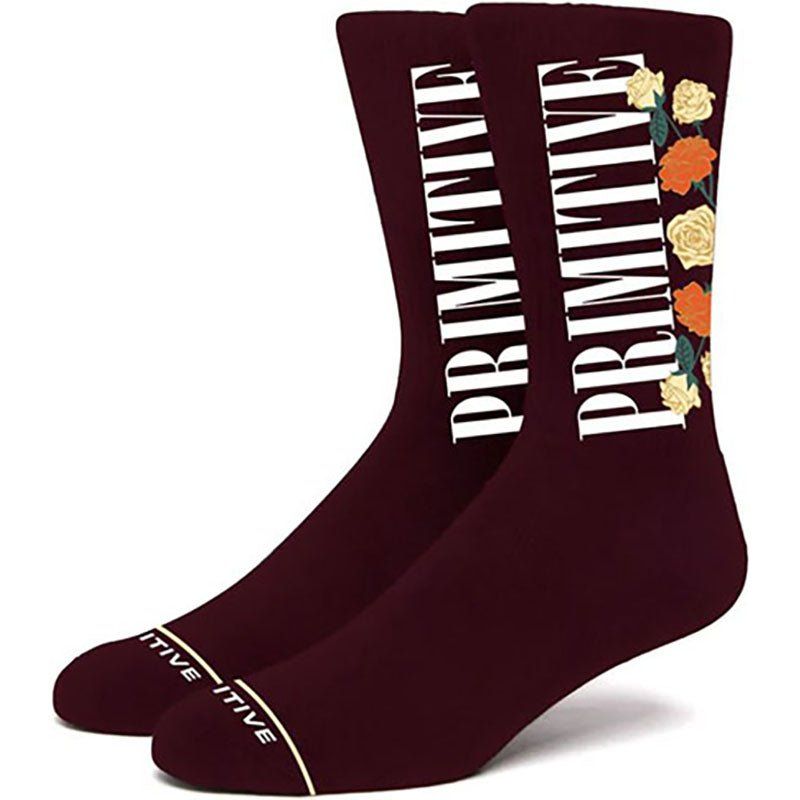 Primitive Skateboards Layne Burgundy Socks 1pr 5150 Skate Shop