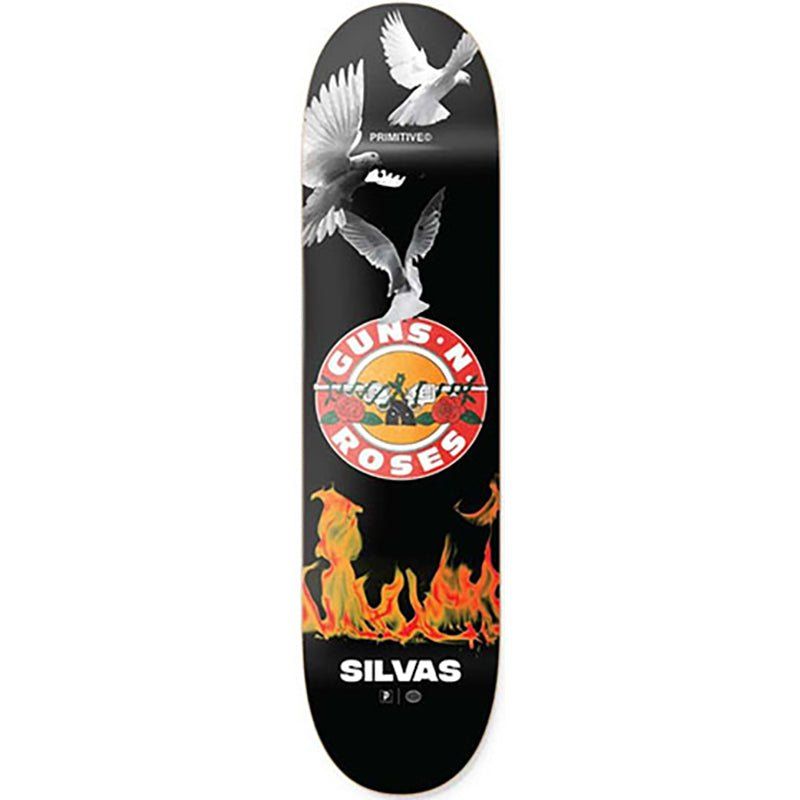Primitive x Guns N' Roses 8.38" Silvas Next Door Skateboard Deck 5150 Skate Shop