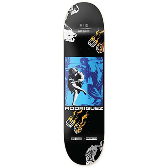  Primitive x Guns N' Roses 8.125" Rodriguez Estranged Black Skateboard Deck-Decks-Primitive Skateboards-5150 Skate Shop