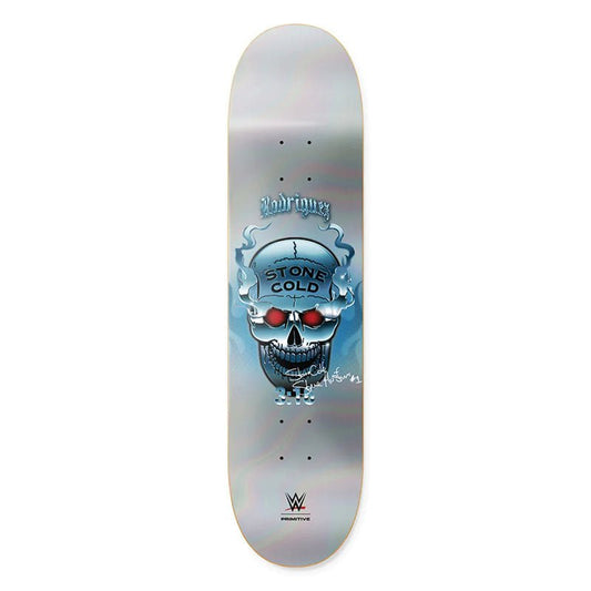 Primitive x WWE 8.25" x 31.85" RODRIGUEZ AUSTIN CHROME tabla de skate