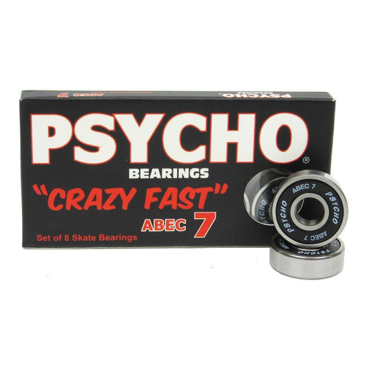 Psycho Abec 7 Skateboard Bearings (8 Pack) 5150 Skate Shop