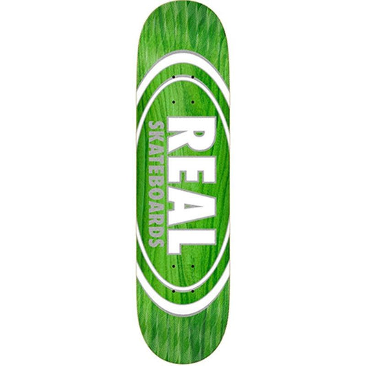 Real 7.75”x 31.25” Oval Pearl Pattern Green Skateboard Deck - 5150 Skate Shop