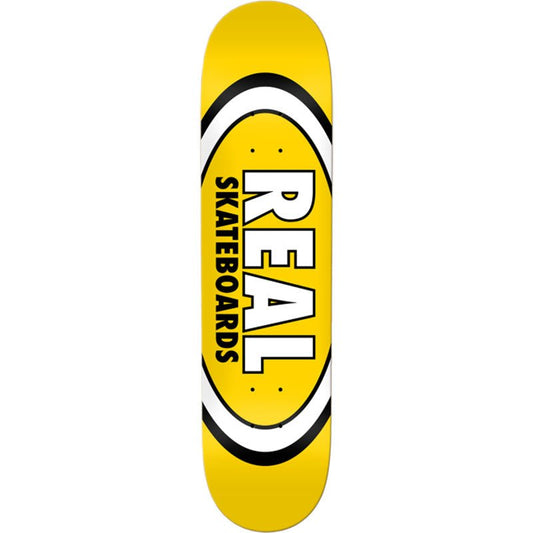 Real 8.06" Classic Oval Yellow Skateboard Deck - 5150 Skate Shop