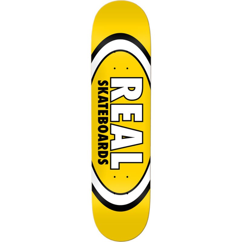 Real 8.06" Classic Oval Yellow Skateboard Deck-5150 Skate Shop