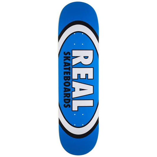 Real 8.5" x 31.85 Classic Oval BLUE Skateboard Deck - 5150 Skate Shop