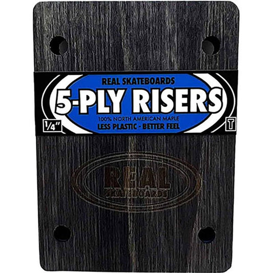 Real Skateboards 1/4" 5-Ply Wooden Risers for Thunder Trucks 2pk - 5150 Skate Shop