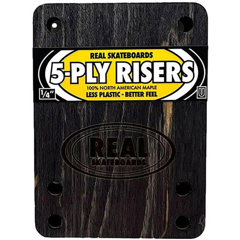 Real Skateboards 1/4" 5-Ply Wooden Universal Risers 2pk-5150 Skate Shop