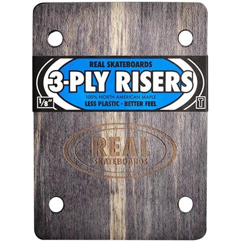 Real Skateboards 1/8" 3-Ply Wooden Risers for Thunder Trucks 2pk - 5150 Skate Shop