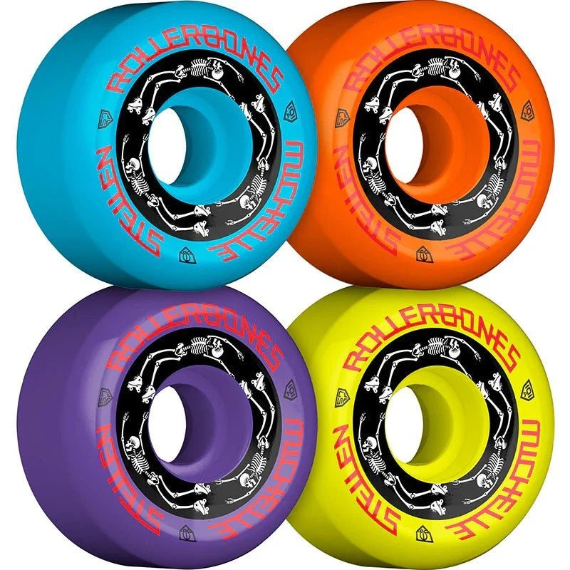 RollerBones 57mm 101A Michelle Steilen Assorted Color Roller Skate Wheels 4pk 5150 Skate Shop