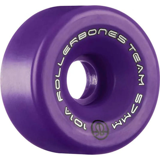 RollerBones 57mm 101A Team Logo Purple Roller Skate Wheels 8pk - 5150 Skate Shop