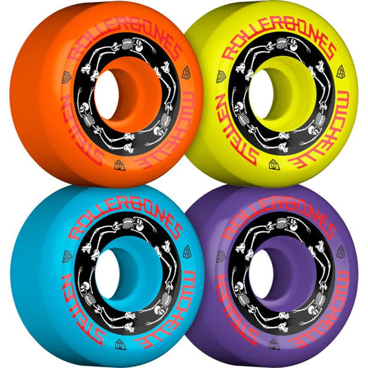 RollerBones 62mm 101A Michelle Steilen Assorted Color Roller Skate Wheels 4pk - 5150 Skate Shop