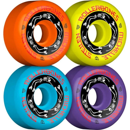 RollerBones 62mm 101A Michelle Steilen Assorted Color Roller Skate Wheels 4pk 5150 Skate Shop