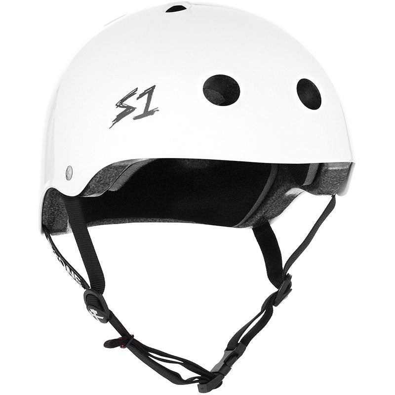 S1 Helmet Co. Lifer Gloss White Helmets-5150 Skate Shop