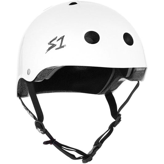 S1 Helmet Co. Lifer Gloss White Helmets 5150 Skate Shop