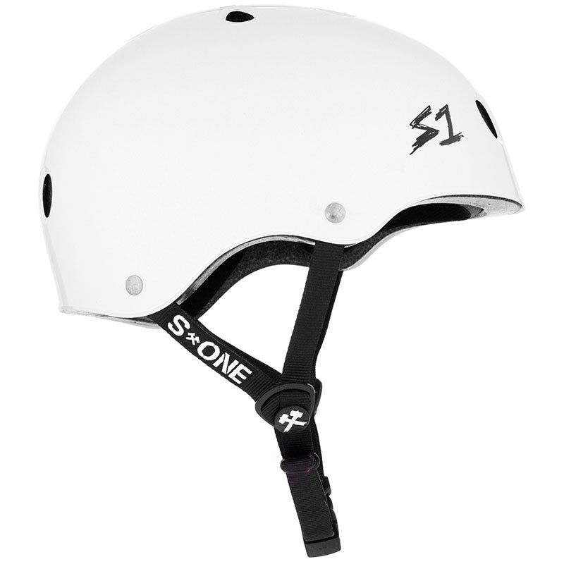 S1 Helmet Co. Lifer Gloss White Helmets 5150 Skate Shop