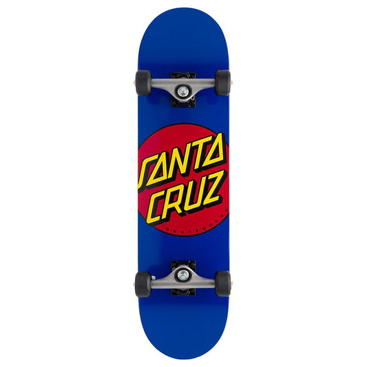 Santa Cruz 8.0" x 31.25" Classic Dot Full Complete Blue Skateboard - 5150 Skate Shop