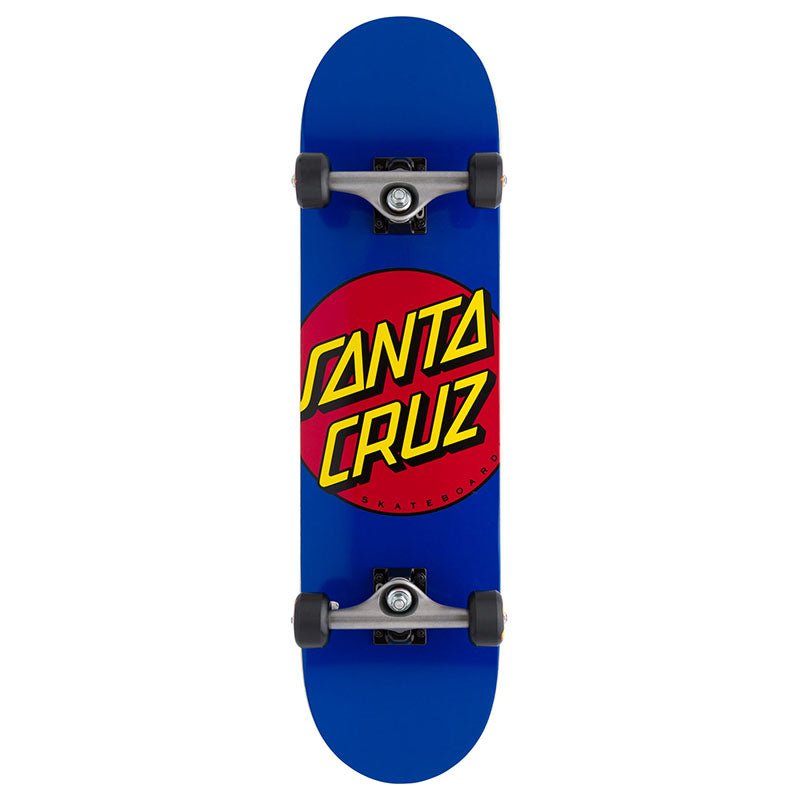Santa Cruz 8.0" x 31.25" Classic Dot Full Complete Blue Skateboard-5150 Skate Shop