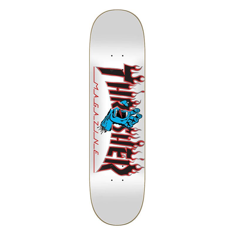 Santa Cruz 8.0"x 31.6" Thrasher Screaming Flame Logo Skateboard Decks-5150 Skate Shop
