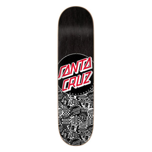 Santa Cruz 8.125" x 31.7" Flier Collage Dot 7 Ply Birch Skateboard Deck - 5150 Skate Shop