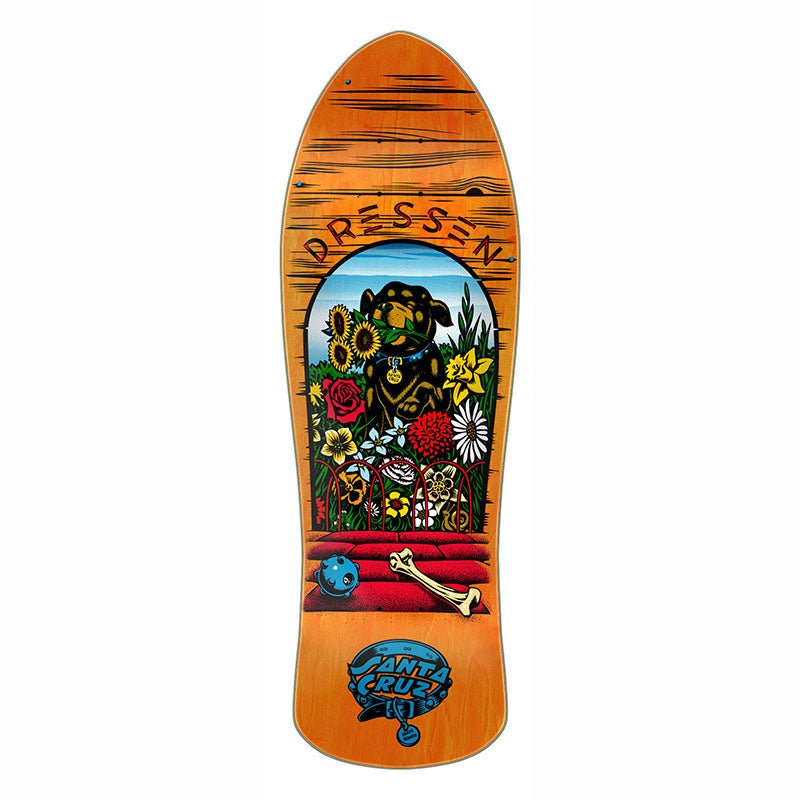 Santa Cruz 9.5" x 29.44" Dressen Pup Reissue Skateboard Deck - 5150 Skate Shop