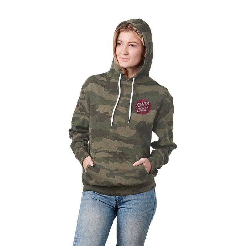 Santa Cruz Bouquet Dot P/O Hooded Womens Sweatshirt 5150 Skate Shop