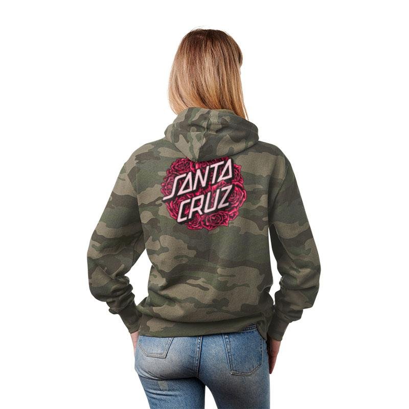 Santa Cruz Bouquet Dot P/O Hooded Womens Sweatshirt-5150 Skate Shop