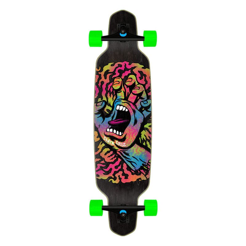 Santa Cruz Obscure Hand 9.50" x 37.52" Drop Down Cruiser Skateboard-5150 Skate Shop