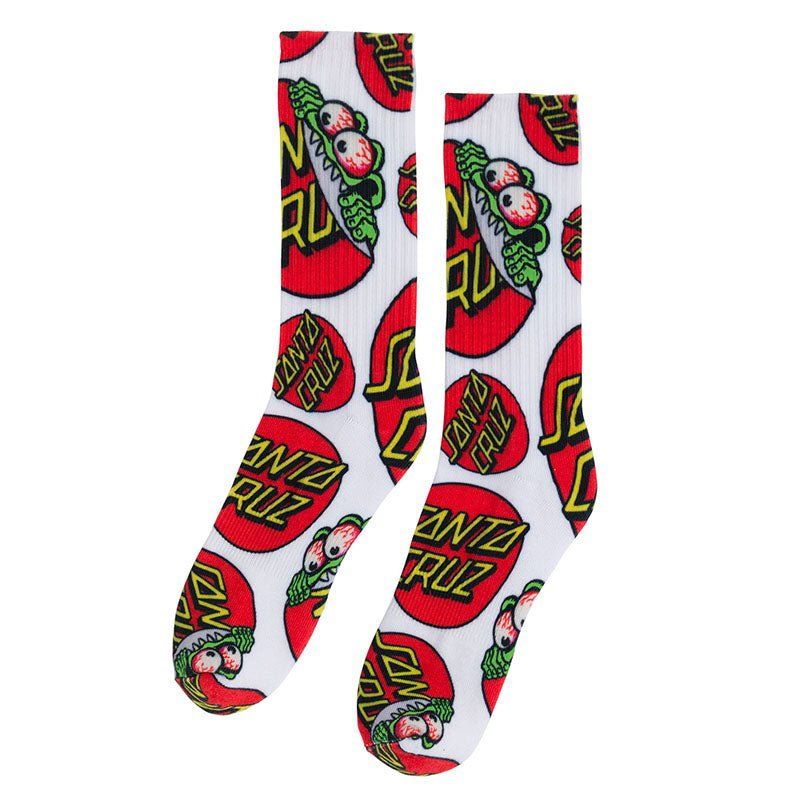 Santa Cruz Skateboards Beware Dot Mens Socks 5150 Skate Shop