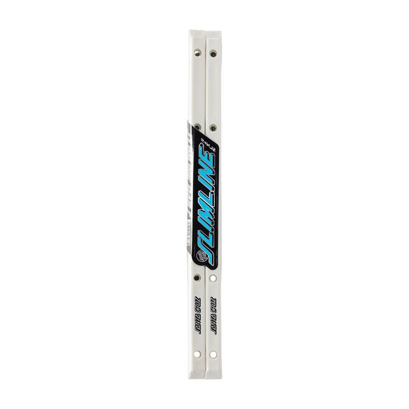 Santa Cruz (WHITE) Slimline Skateboard Rails 2pk 5150 Skate Shop