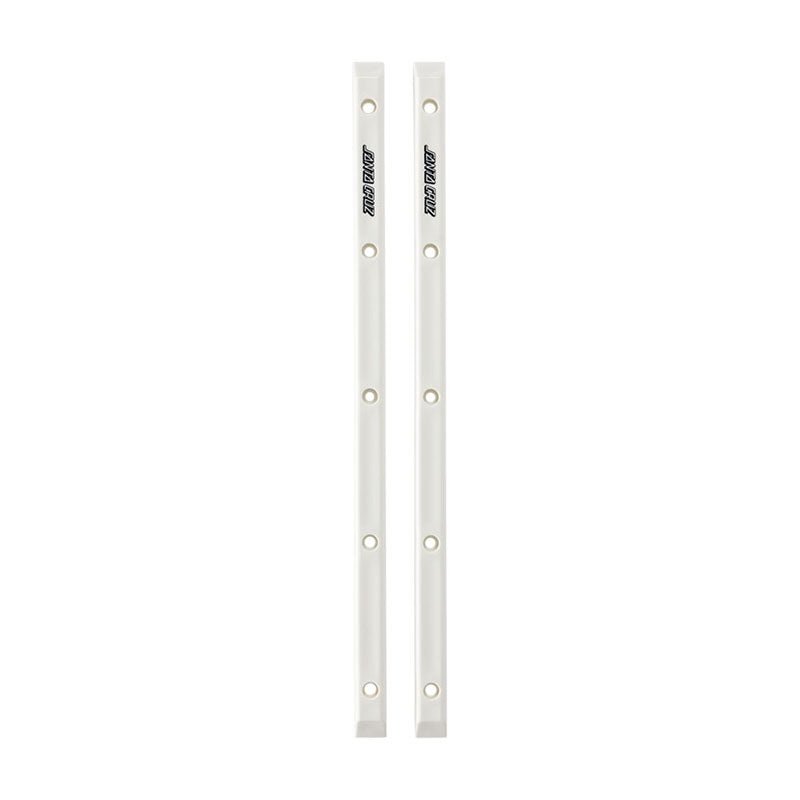 Santa Cruz (WHITE) Slimline Skateboard Rails 2pk-5150 Skate Shop