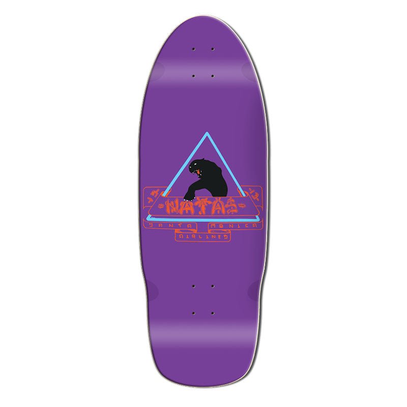 Santa Monica Airlines 10" x 29" Purple Dip Natas Skateboard Deck - 5150 Skate Shop