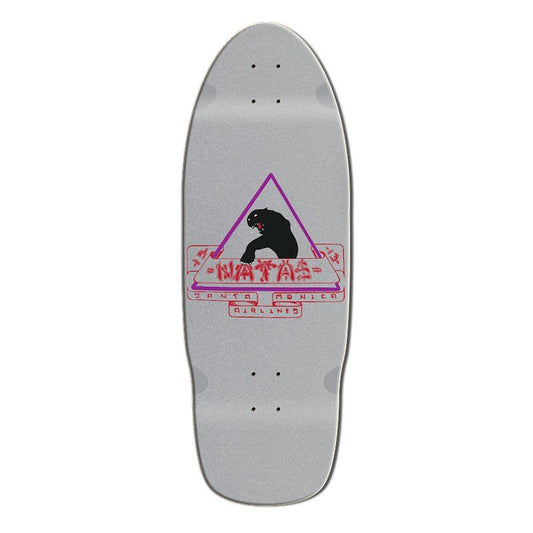Santa Monica Airlines 10" x 29" Silver Natas (SMA) Skateboard Deck Series 02 5150 Skate Shop