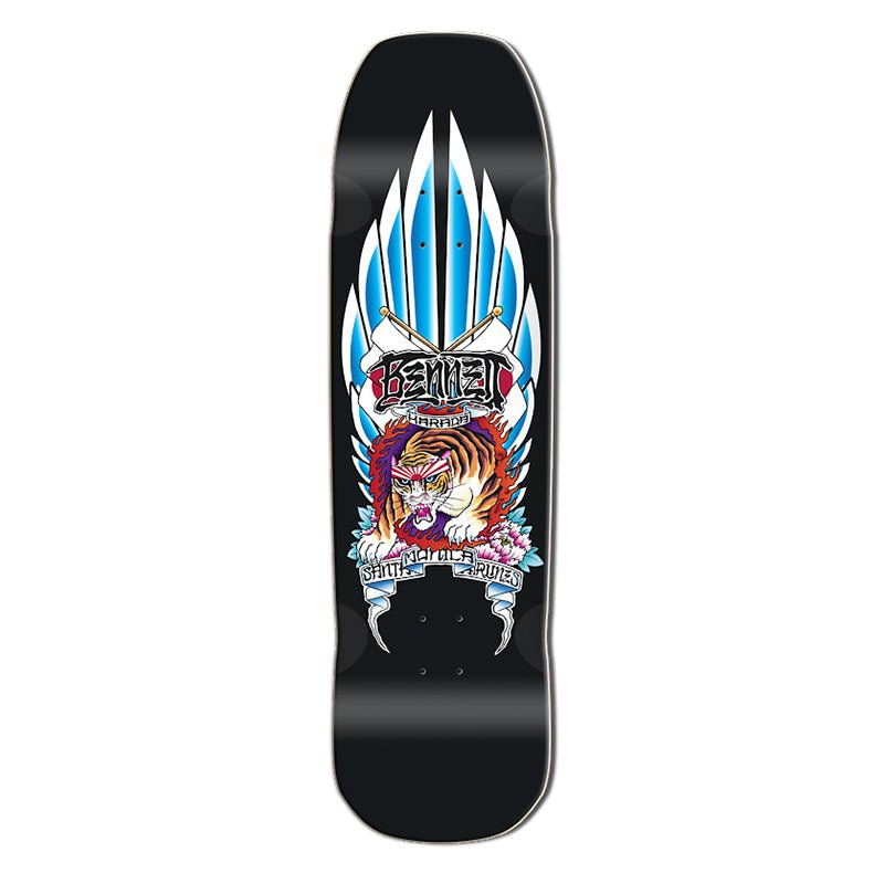 Santa Monica Airlines 9" x 33" Black (SMA) BENNET TIGER HARADA Limited Signed & Numbered Skateboard Deck-5150 Skate Shop