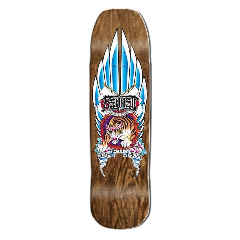 Santa Monica Airlines 9" x 33" Brown Stain (SMA) BENNET TIGER HARADA Skateboard Deck 5150 Skate Shop