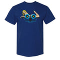 Santa Monica Airlines (SMA) GIRL ON A PLANE Navy Blue T-Shirts-5150 Skate Shop