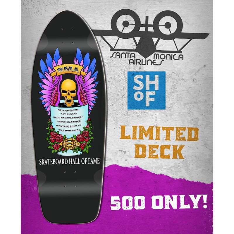 Santa Monica Airlines (SMA) HALL OF FAME Skateboard Deck 5150 Skate Shop