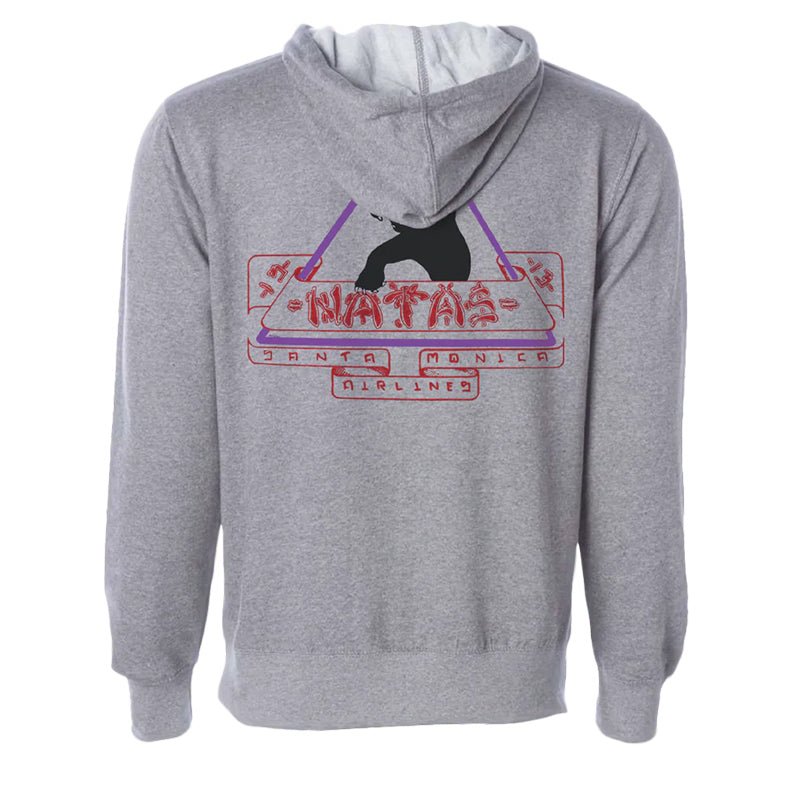 Santa Monica Airlines (SMA) NATAS Grey Heather Hoodies-5150 Skate Shop