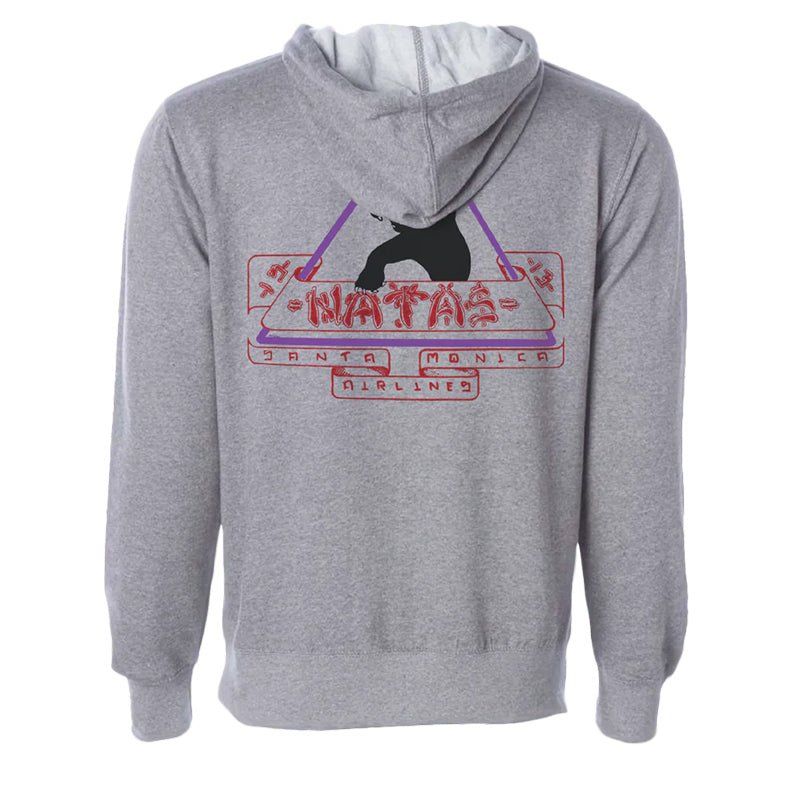 Santa Monica Airlines (SMA) NATAS Grey Heather Hoodies 5150 Skate Shop