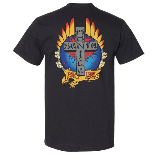 Santa Monica Airlines (SMA) STIGMATA Short Sleeve Black T-Shirts 5150 Skate Shop