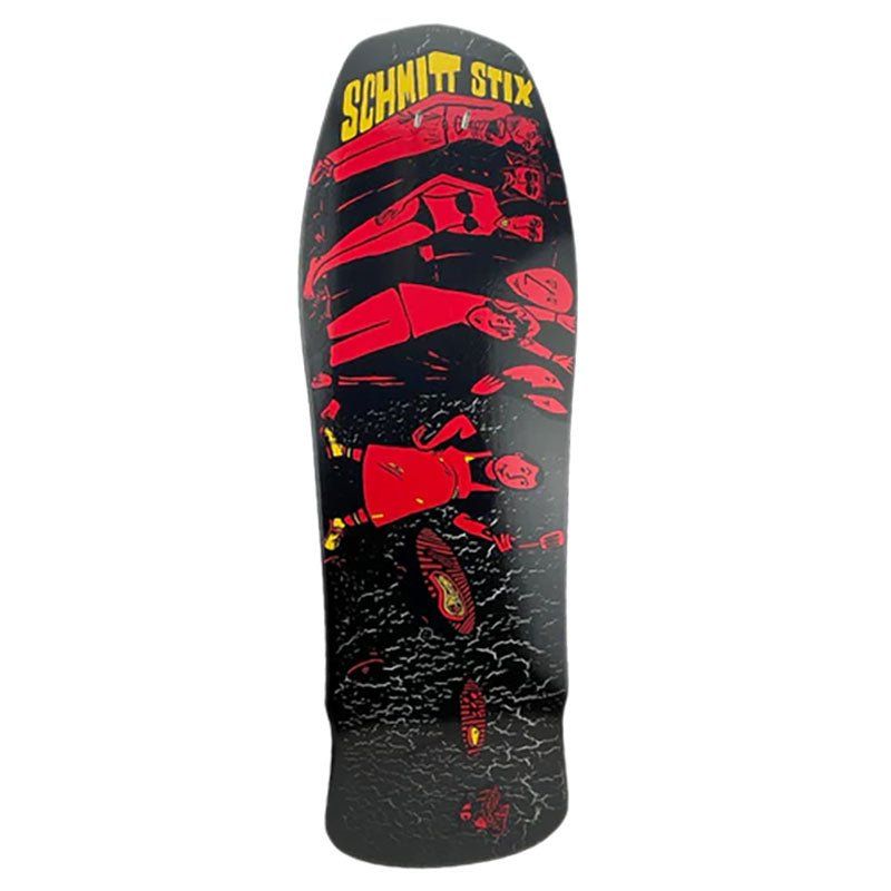 Schmitt Stix 10.125" x 30.625" CRACKLE Joe Lopes BBQ Limited Skateboard Deck 5150 Skate Shop