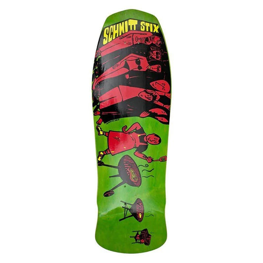 Schmitt Stix 10.125" x 31" Joe Lopes BBQ Modern Concave (LIME STAIN) Skateboard Deck 5150 Skate Shop