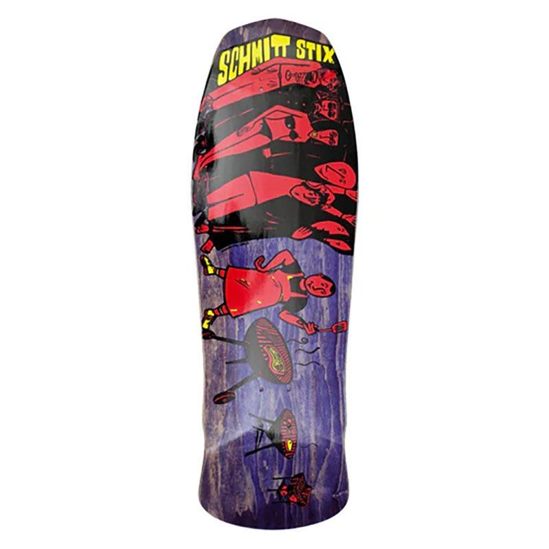 Schmitt Stix 10.125" x 31" Joe Lopes BBQ Modern Concave (PURPLE STAIN) Skateboard Deck 5150 Skate Shop