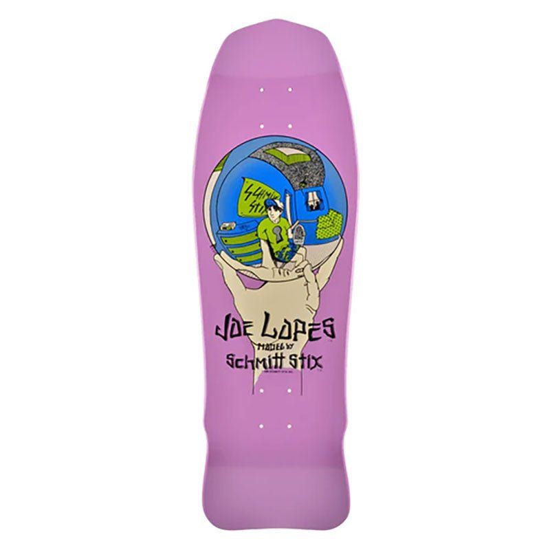 Schmitt Stix 10" x 30" Joe Lopes Crystal Ball Modern Concave PURPLE DIP Skateboard Deck 5150 Skate Shop