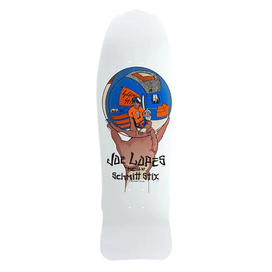 Schmitt Stix 10" x 30" Joe Lopes Crystal Ball Modern Concave WHITE DIP Skateboard Deck 5150 Skate Shop